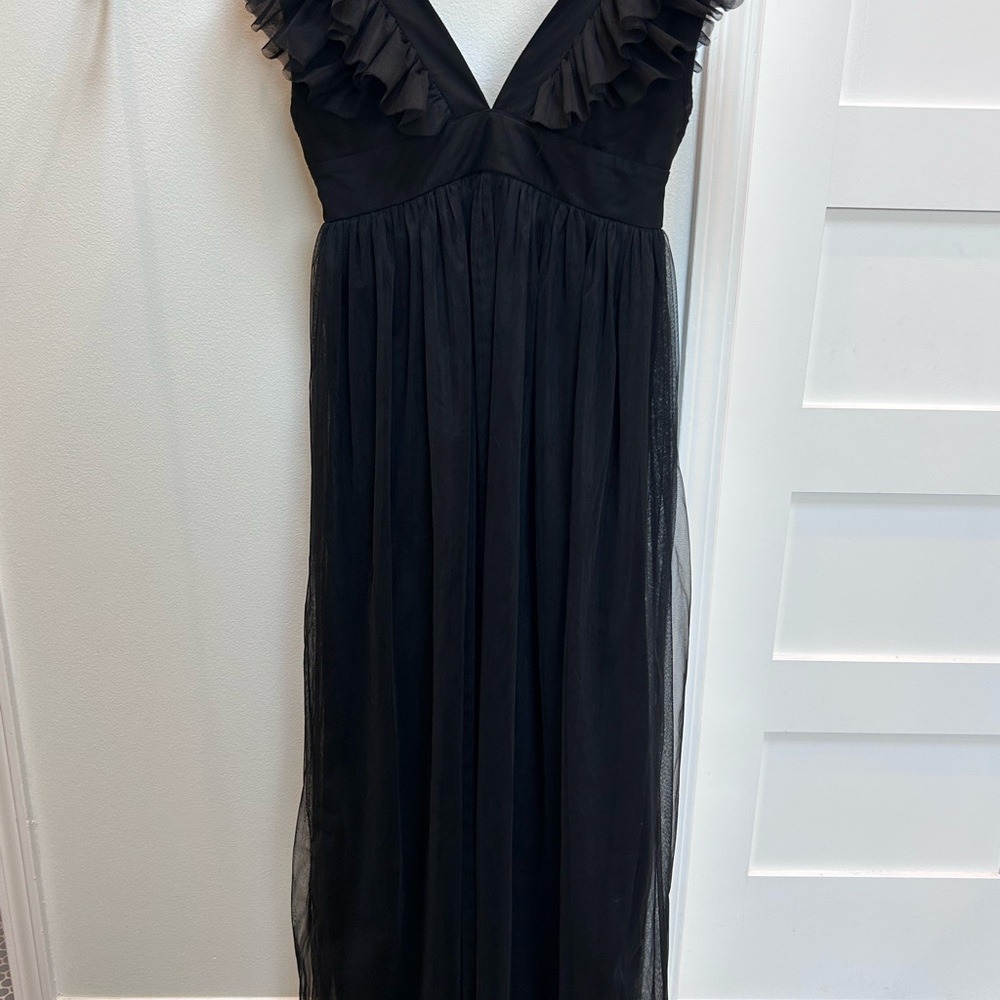 Lulu's Classic Black Evening Dress